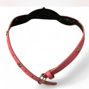 Pink Star-Studded Women's Belt